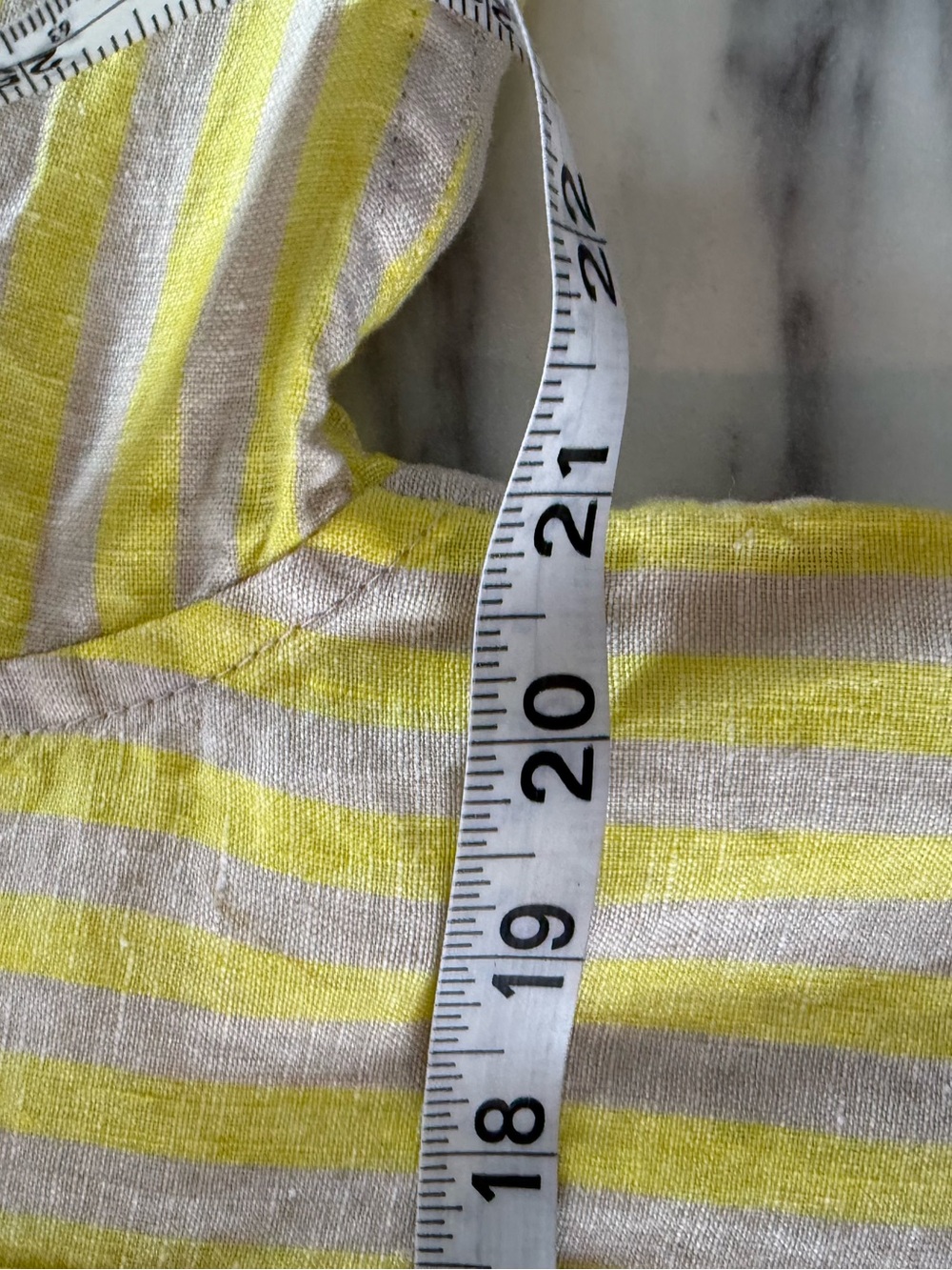 Faherty Laguna Linen Relaxed Shirt - Golden Kiwi Lucy Stripe - Picture 12 of 13